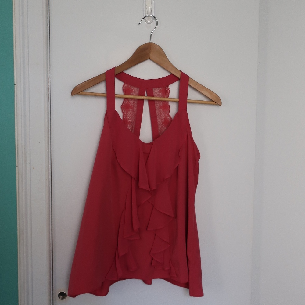 Lauren Conrad - Pink strapless Blouse